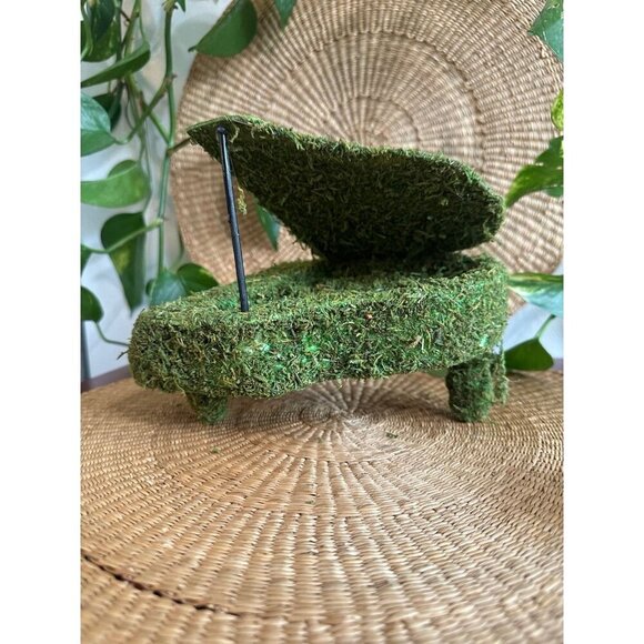 Faux Moss Mini Grand Piano Decor - Picture 9 of 10